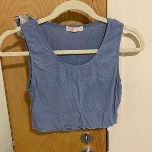 Romwe Cropped Lettuc-Trimmed Top